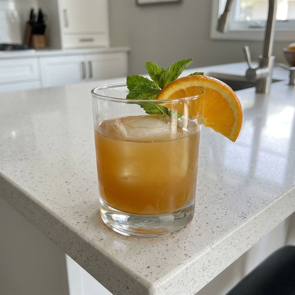 Orange Maple Bourbon Smash Cocktail Recipe