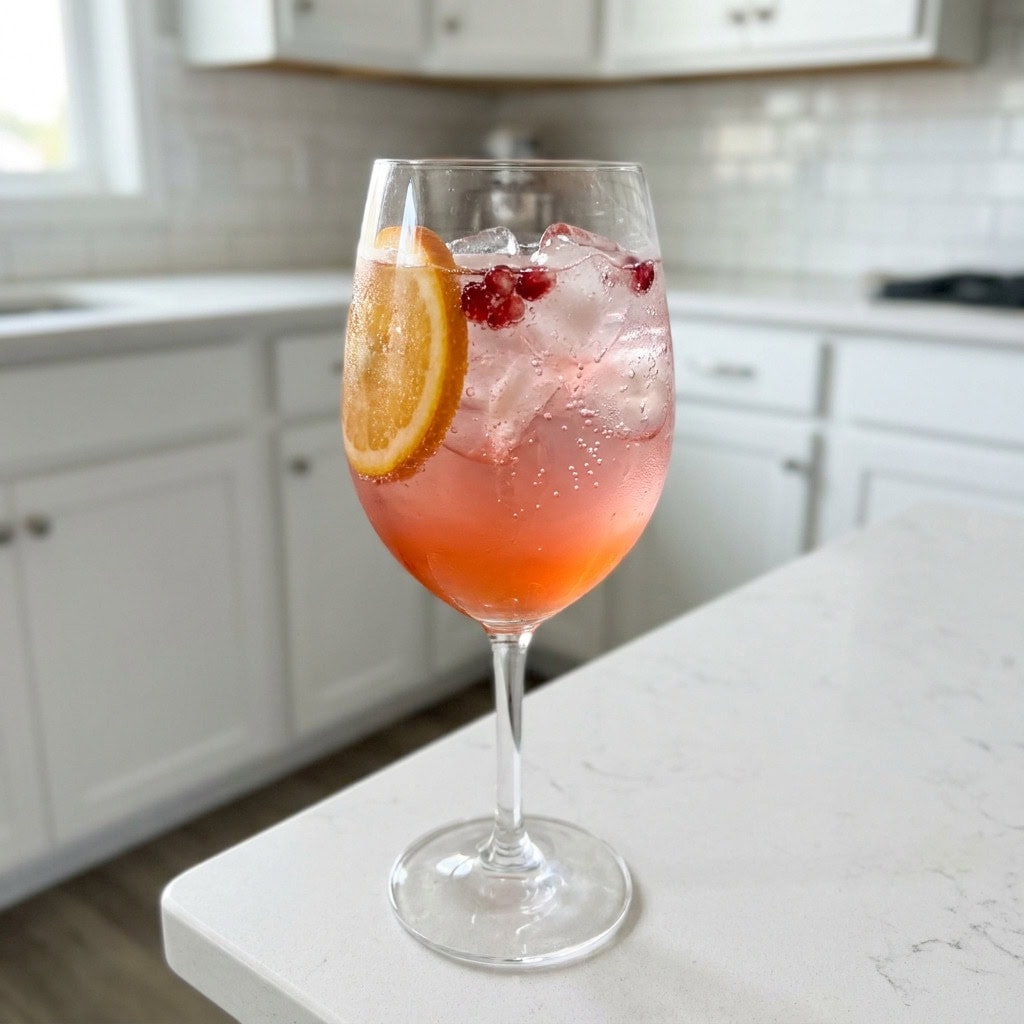 Orange Pomegranate Spritz Cocktail Recipe