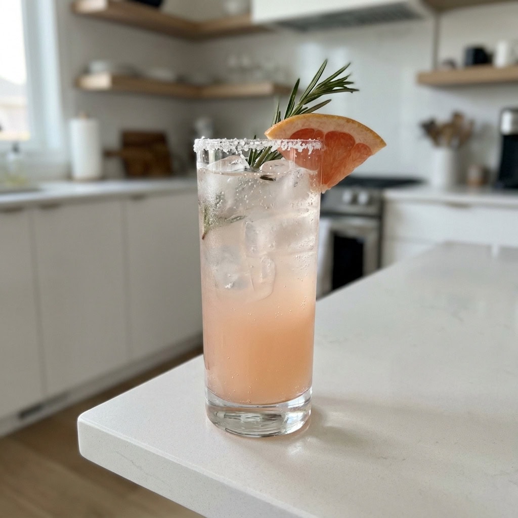 Paloma With Honey And Rosemary Cocktail Recipe