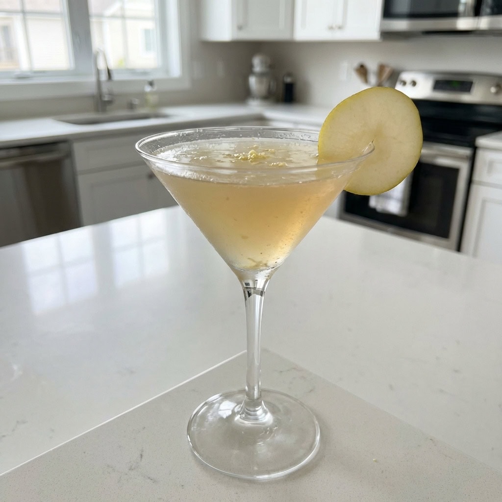 Pear and Ginger Martini Cocktail Recipe