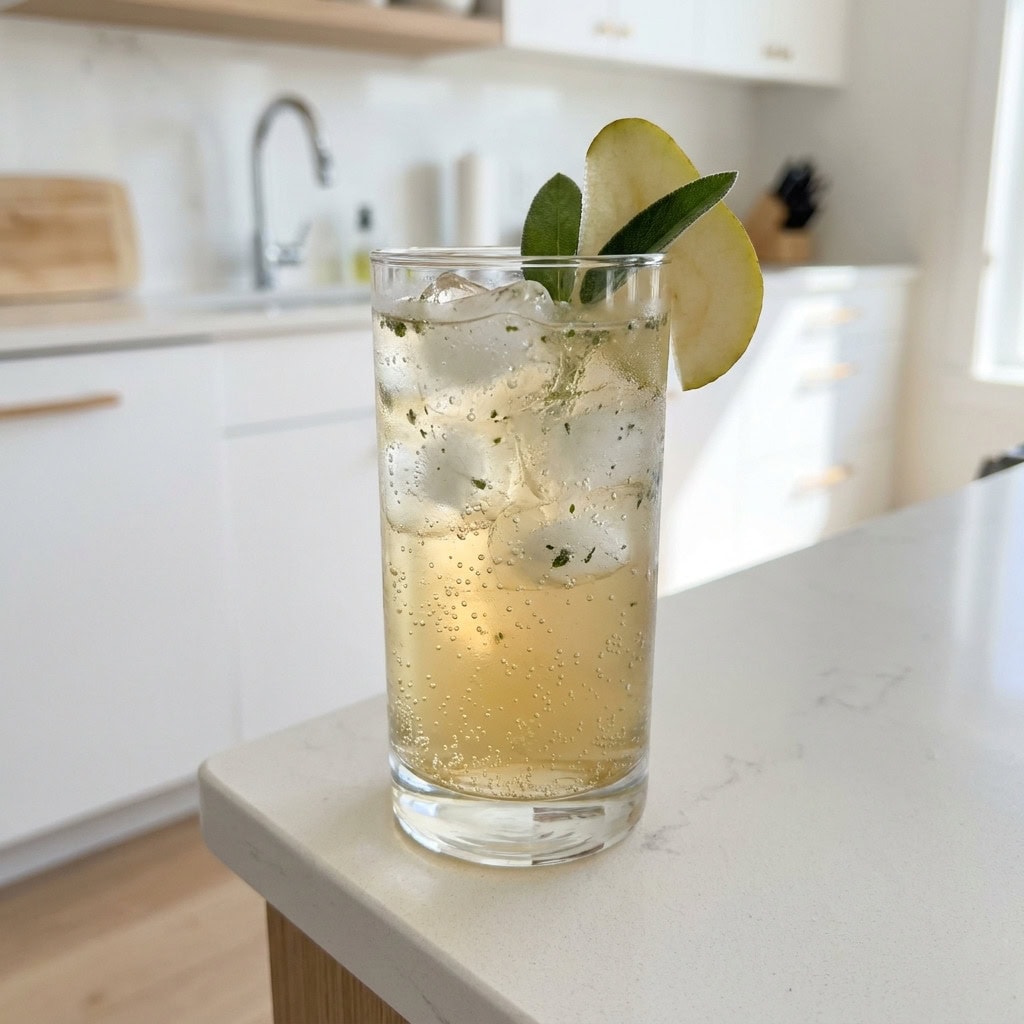 Pear and Sage Cooler Mocktail Recipe