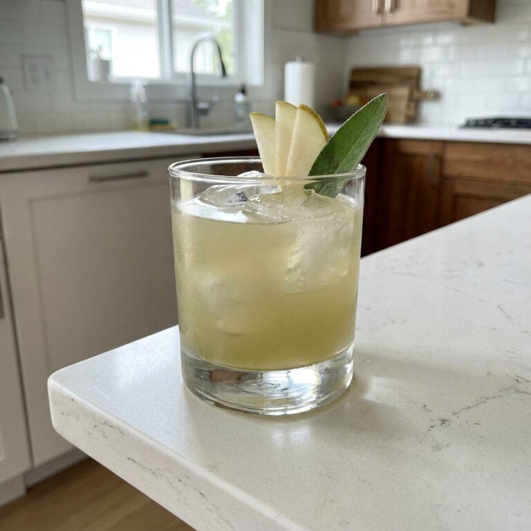 Pear and Sage Gimlet Cocktail Recipe