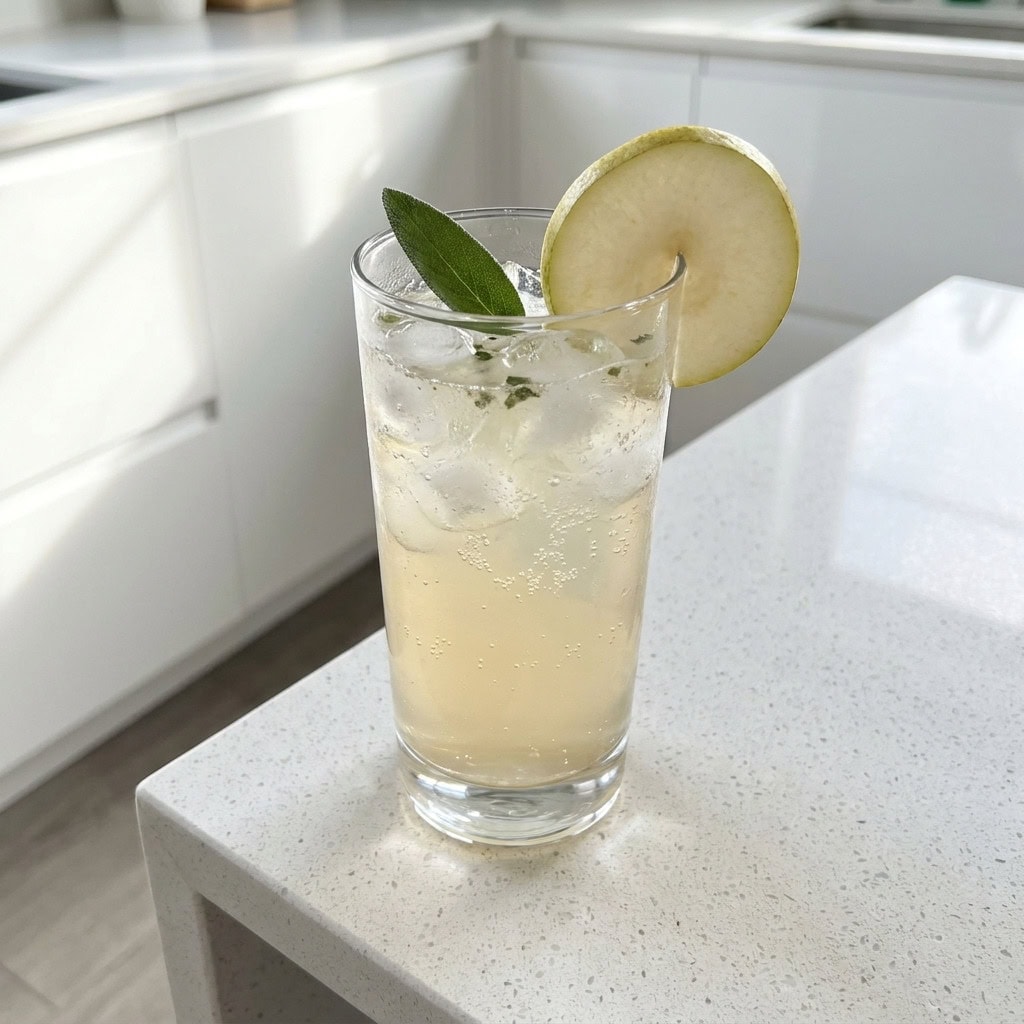 Pear and Sage Punch Mocktail Recipe