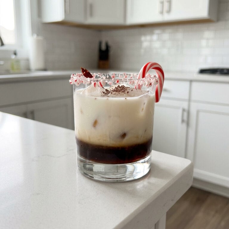 Peppermint Chili White Russian Cocktail Recipe