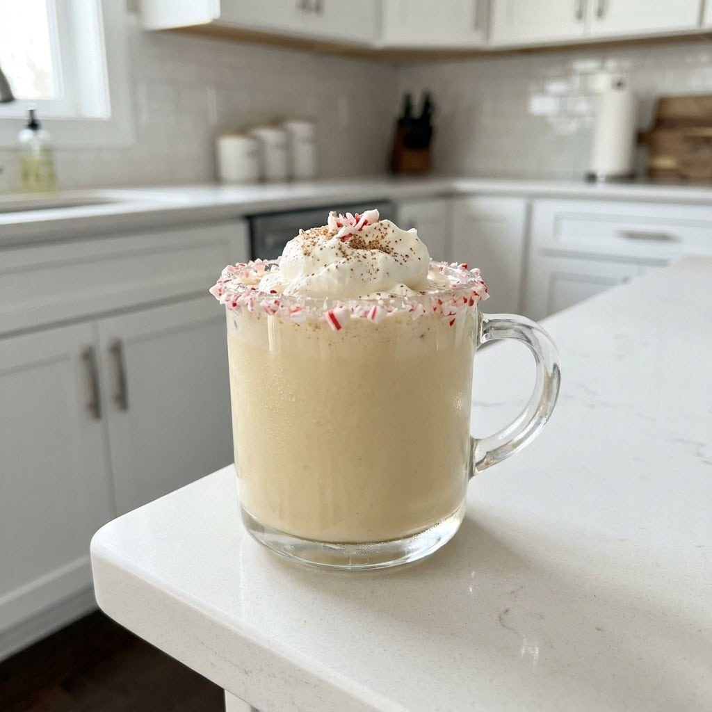 Peppermint Eggnog Cocktail Recipe