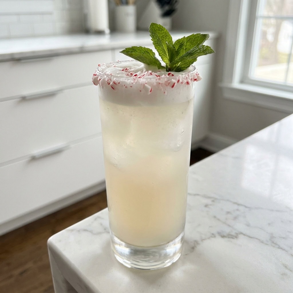 Peppermint Gin Fizz Cocktail Recipe