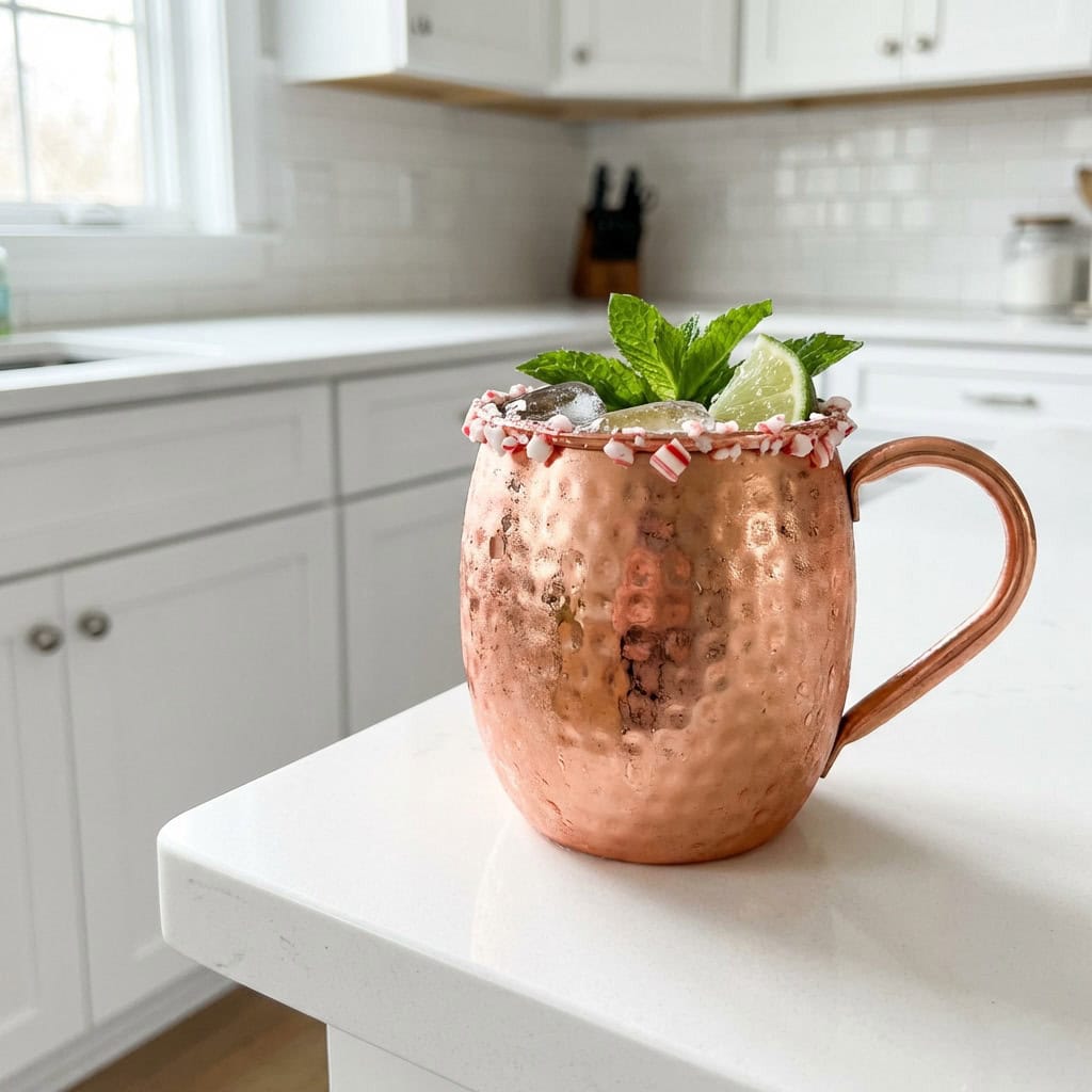 Peppermint Moscow Mule Cocktail Recipe