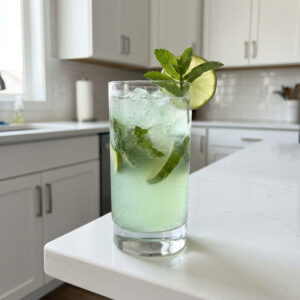 Peppermint Sparkling Mojito Cocktail Recipe