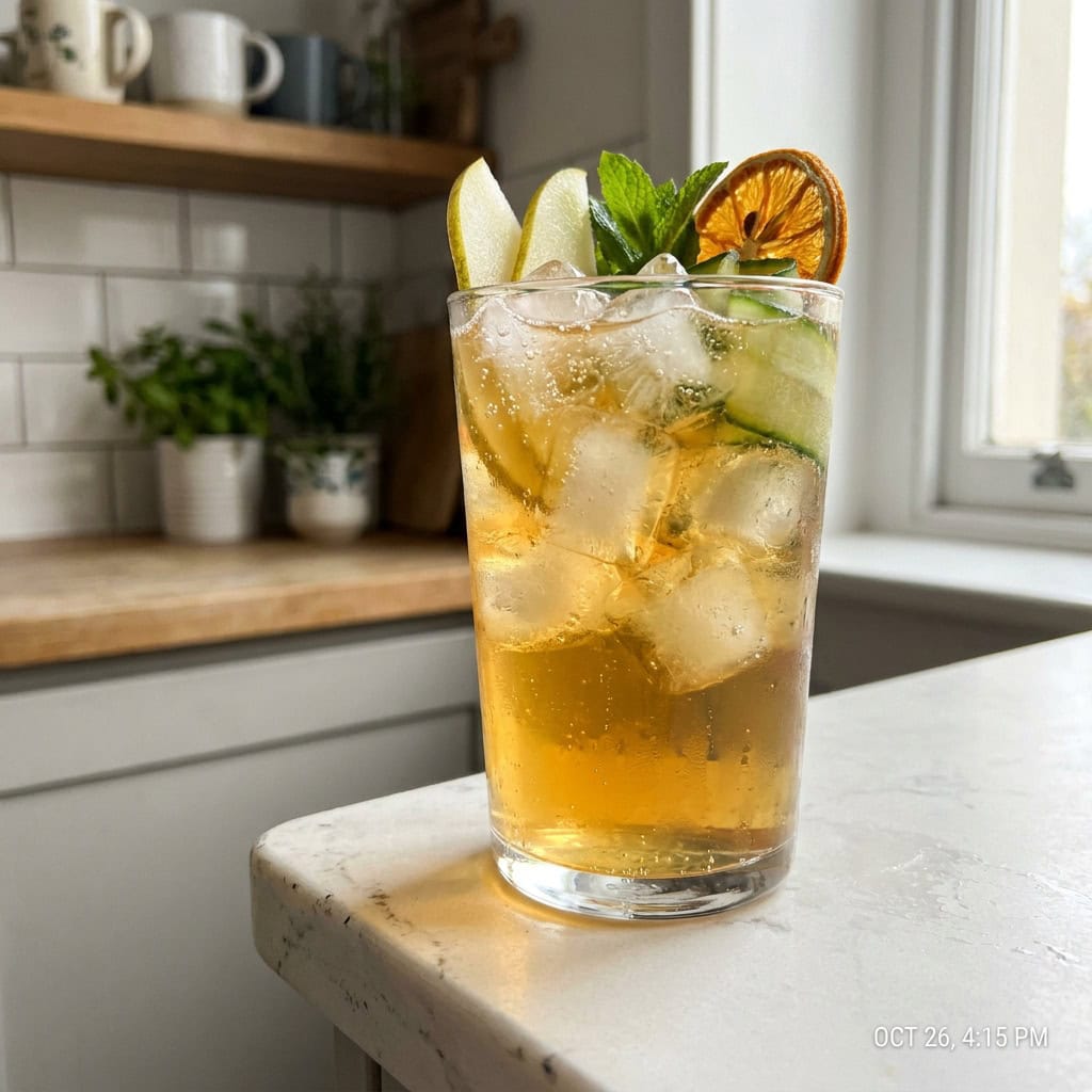 Pimms Spiced Pear Cooler Cocktail Recipe