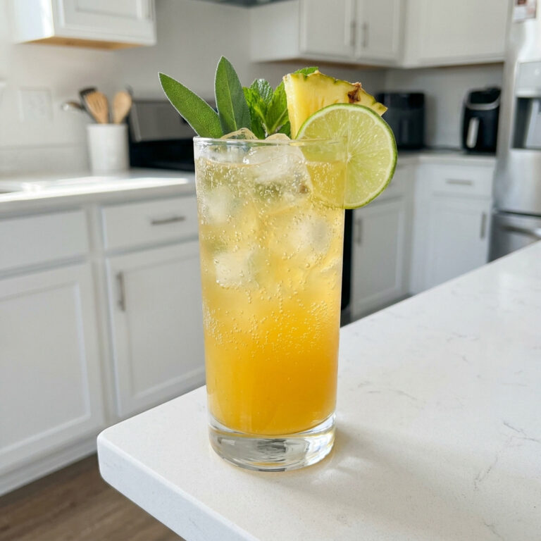 Pineapple Sage Punch Mocktail Recipe