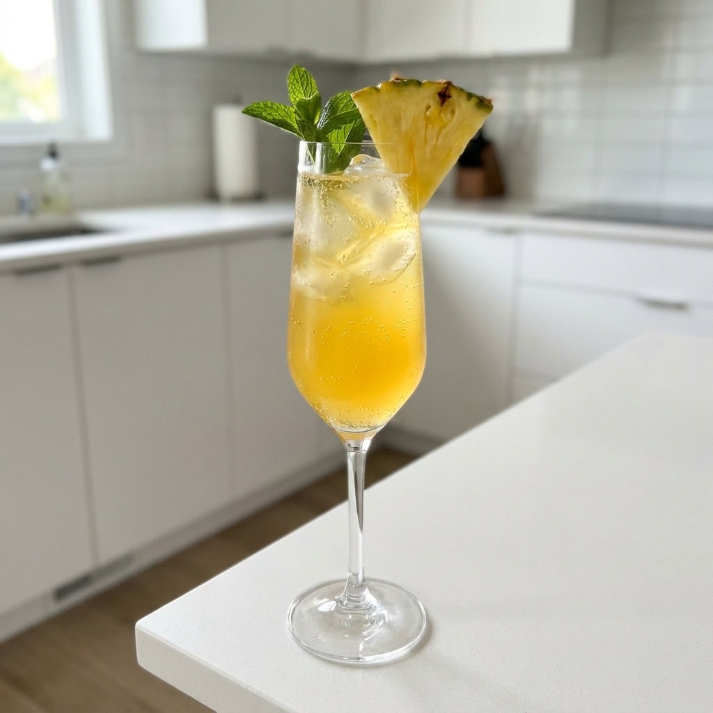 Pineapple and Mint Spritz Cocktail Recipe