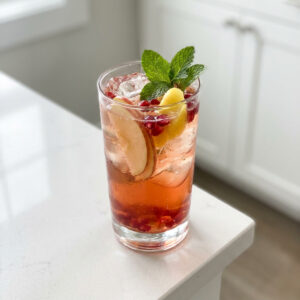 Pomegranate Apple Cider Punch Cocktail Recipe