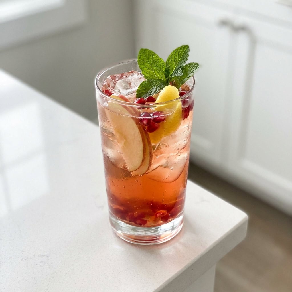 Pomegranate Apple Cider Punch Cocktail Recipe