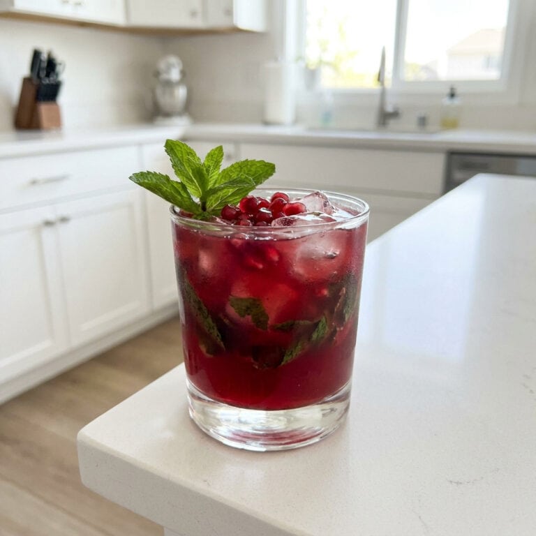 Pomegranate Bourbon Smash Cocktail Recipe
