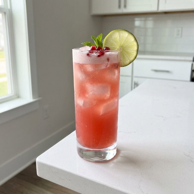 Pomegranate Coconut Rum Cooler Cocktail Recipe