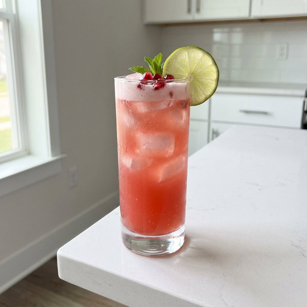 Pomegranate Coconut Rum Cooler Cocktail Recipe
