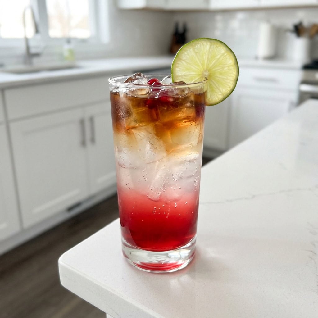 Pomegranate Dark and Stormy Cocktail Recipe