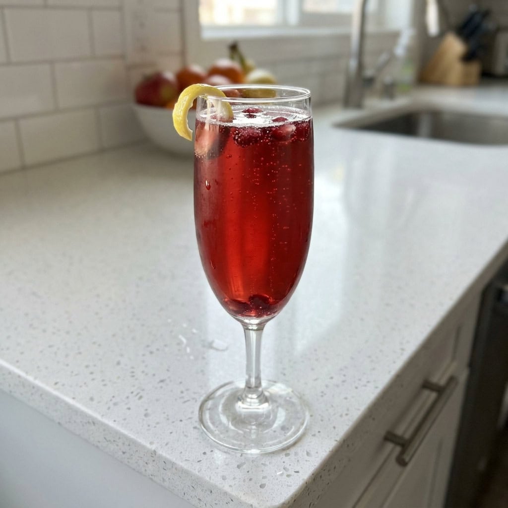 Pomegranate Elderflower Sparkler Cocktail Recipe