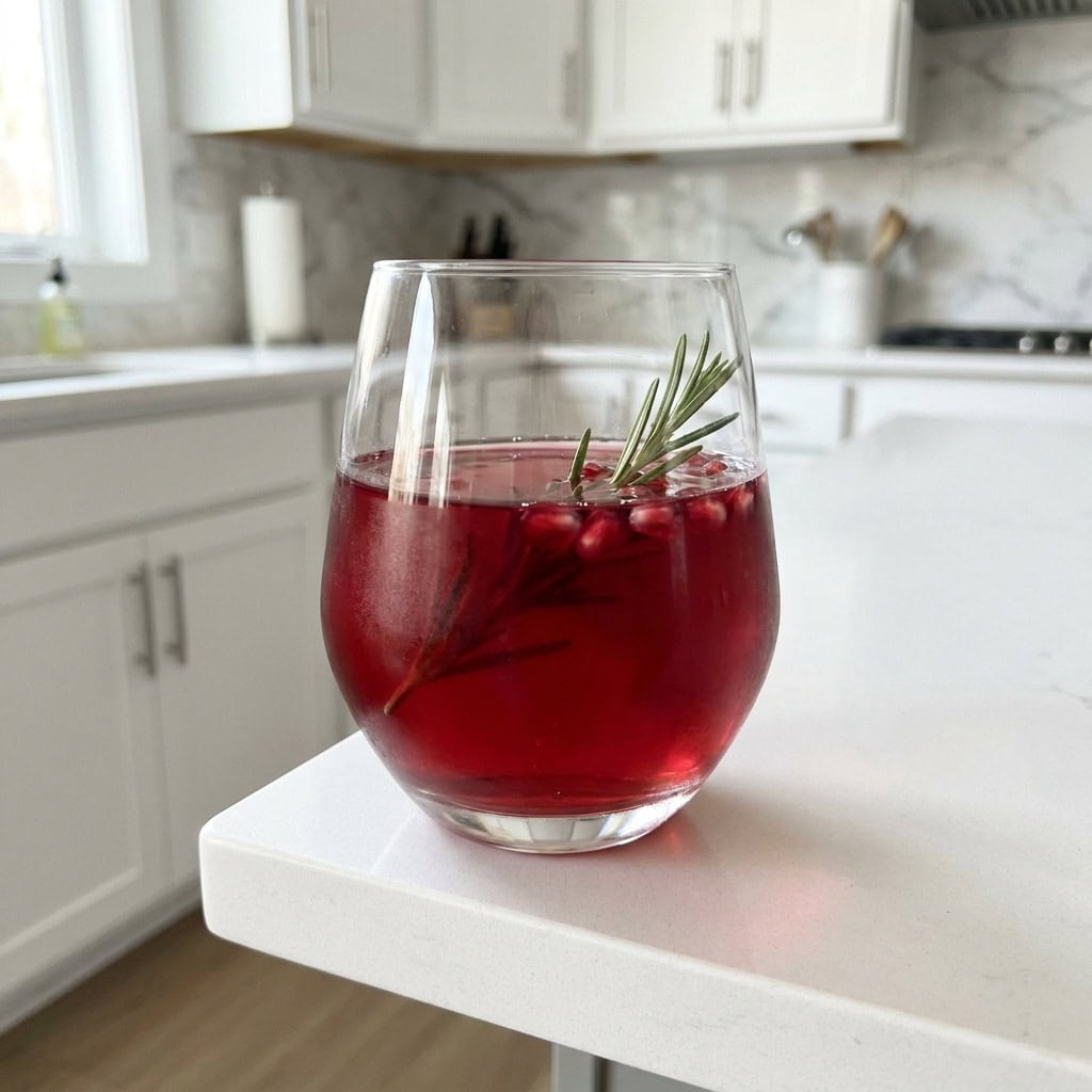 Pomegranate Rosemary Martini Cocktail Recipe