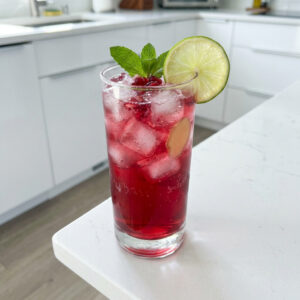 Pomegranate Spritzer Mocktail Recipe