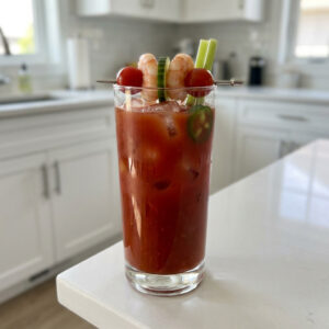 Prawn Bloody Mary With a Spicy Twist Cocktail Recipe