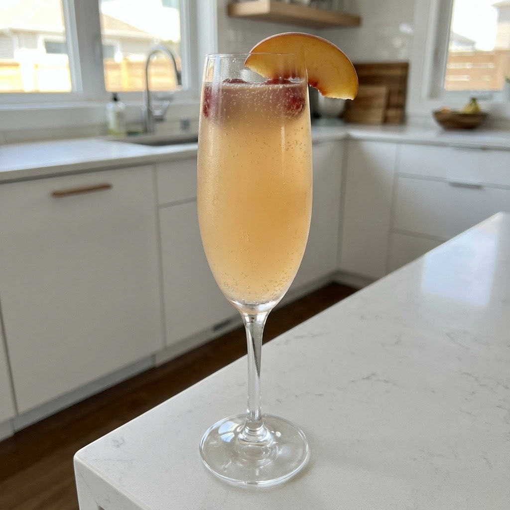 Prosecco and Peach Nectar Cocktail Recipe