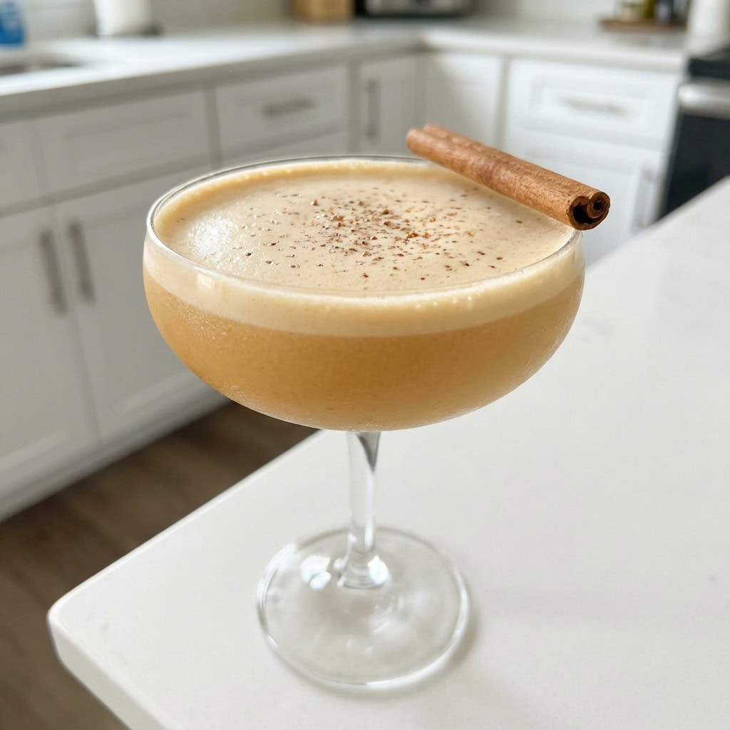 Pumpkin Bourbon Flip Cocktail Recipe
