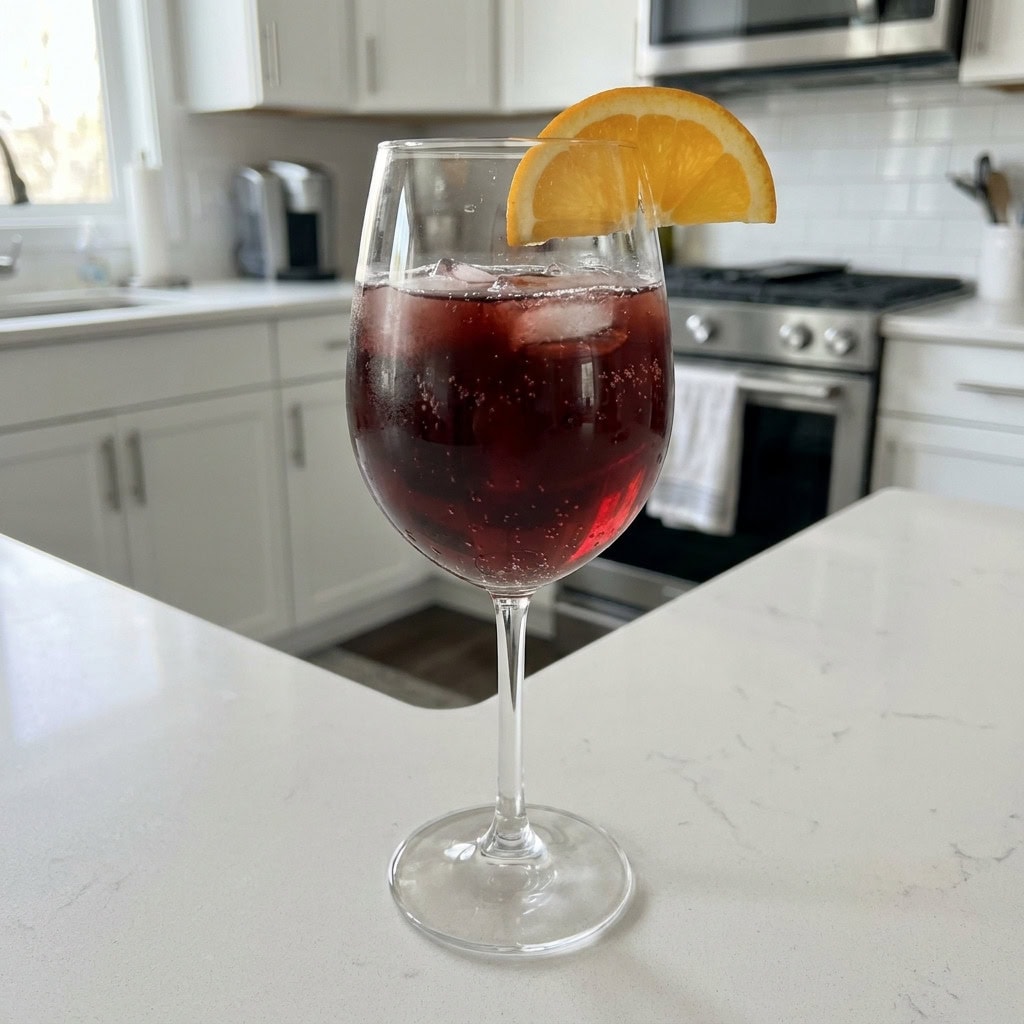 Red Wine and Ginger Ale Cocktail Recipe