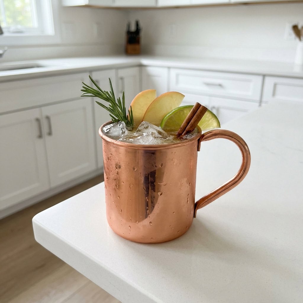 Rosemary Apple Cider Mule Cocktail Recipe