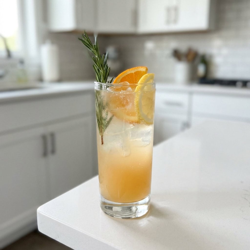 Rosemary Citrus Spritzer Mocktail Recipe