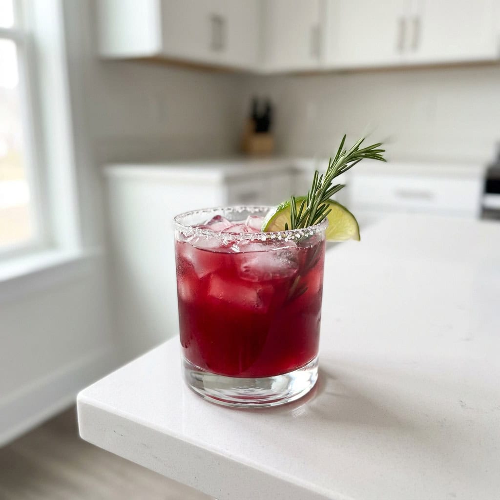 Rosemary Cranberry Margarita Cocktail Recipe