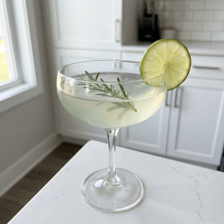 Rosemary Elderflower Gimlet Cocktail Recipe