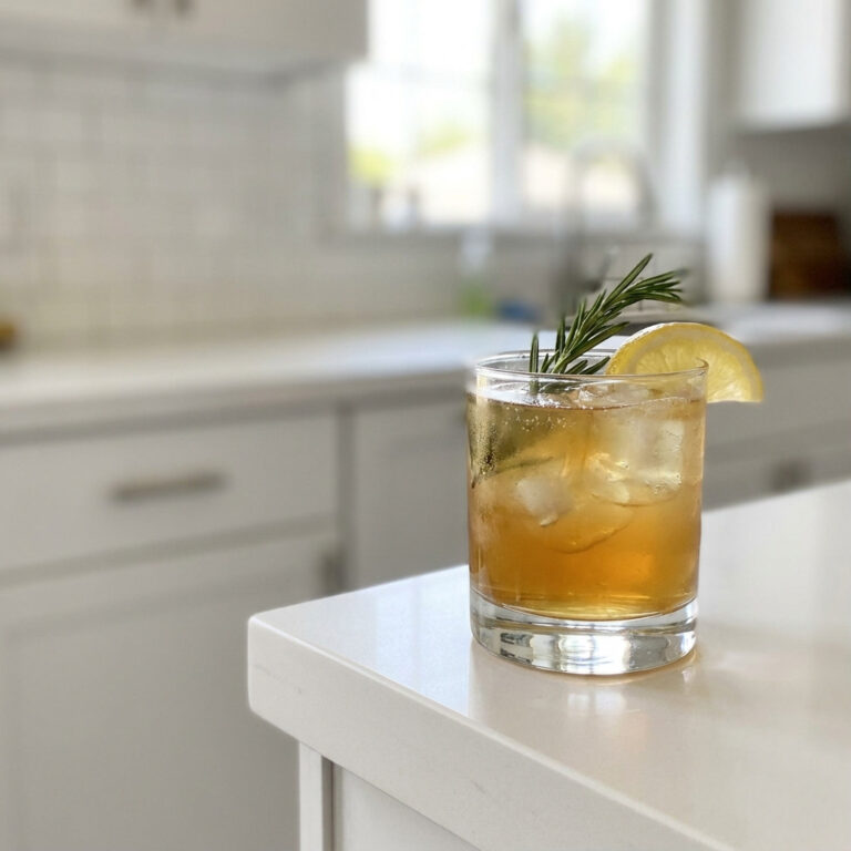 Rosemary Honey Bourbon Lemonade Cocktail Recipe