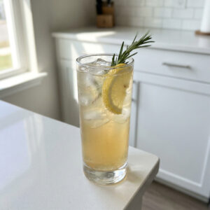 Rosemary Lemon Vodka Collins Cocktail Recipe