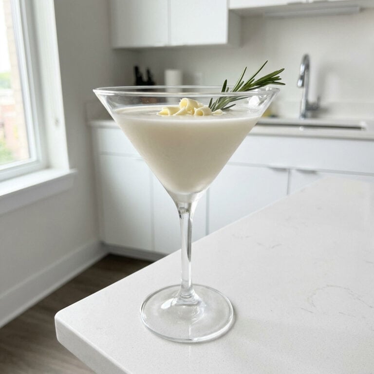Rosemary White Chocolate Martini Cocktail Recipe