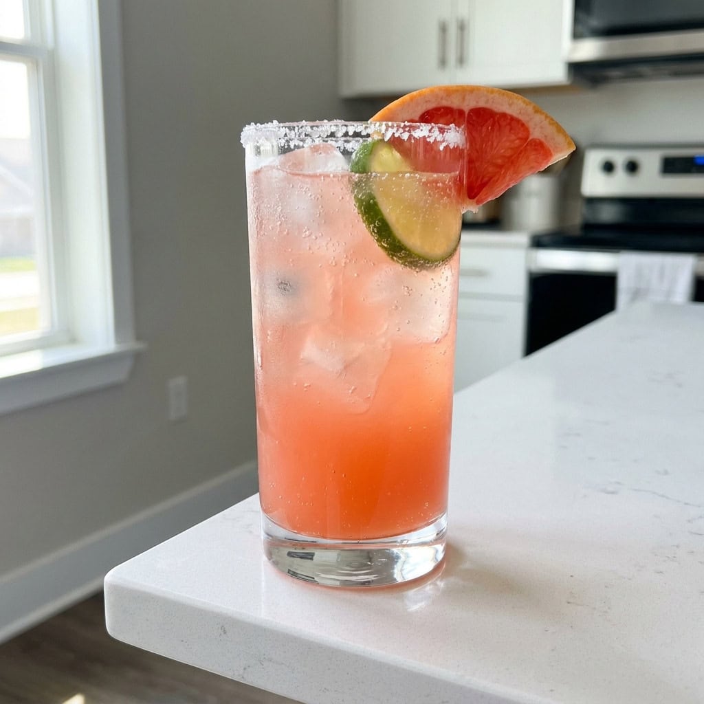 Ruby Red Grapefruit Paloma Cocktail Recipe