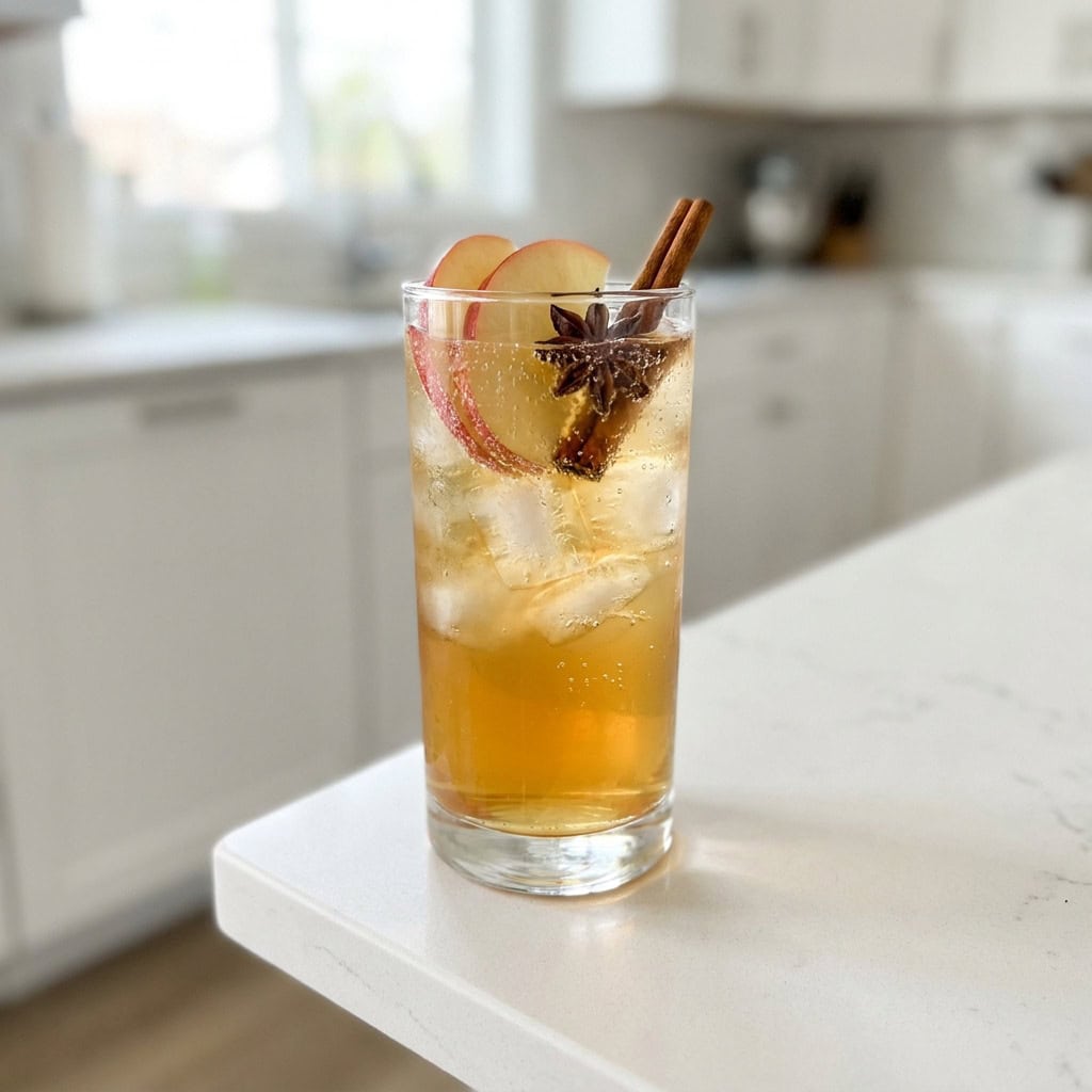 Rum and Apple Cider Fizz Cocktail Recipe