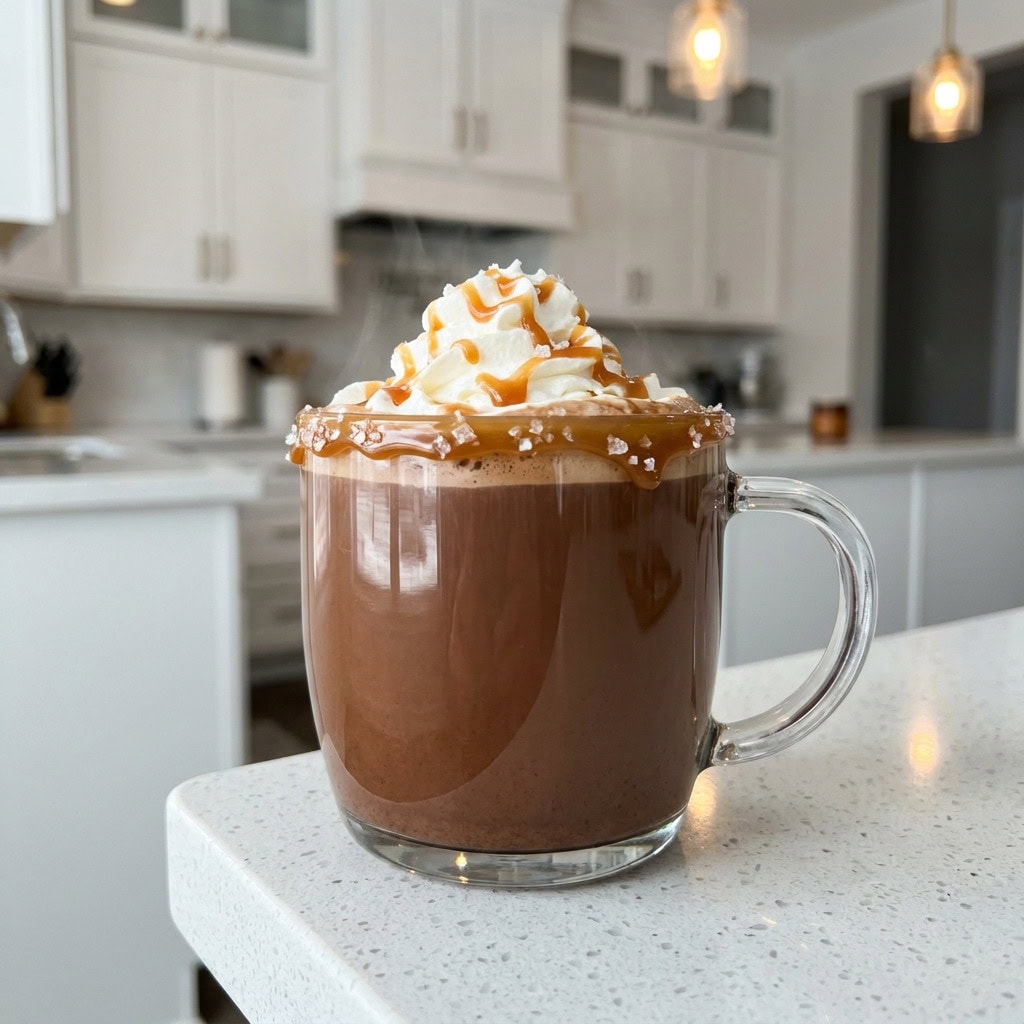 Salted Caramel Cocoa Mocktail Recipe