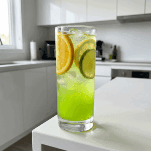 Sparkling Midori Punch Cocktail Recipe