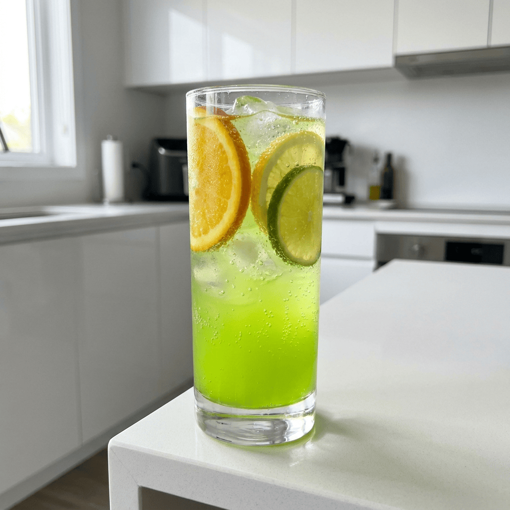 Sparkling Midori Punch Cocktail Recipe