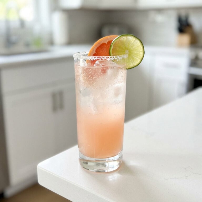 Sparkling Paloma with Soda Water Cocktail Recipe