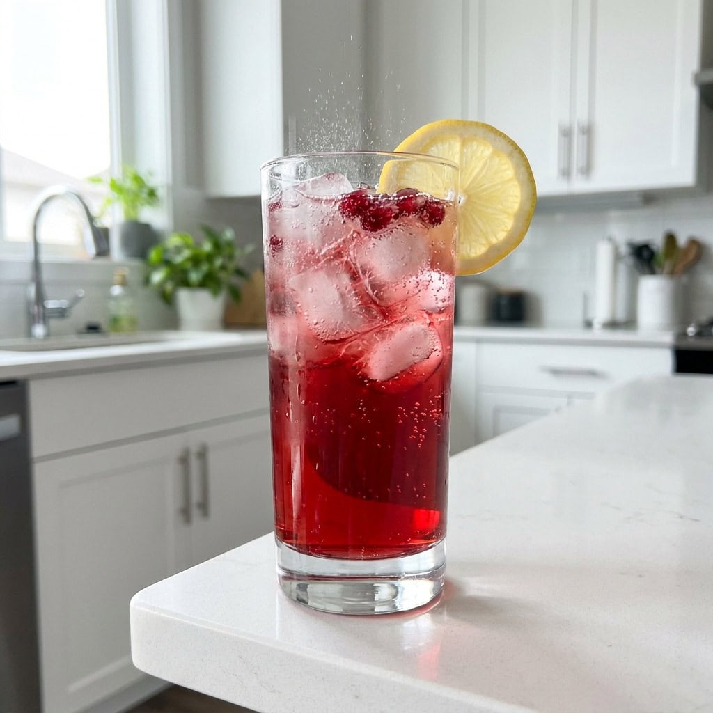 Sparkling Pomegranate Cooler Mocktail Recipe
