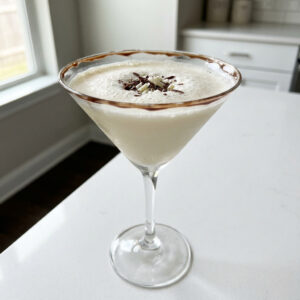 Sparkling White Chocolate Martini Cocktail Recipe