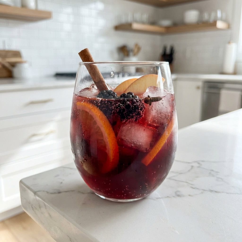 Spiced Blackberry Sangria Cocktail Recipe