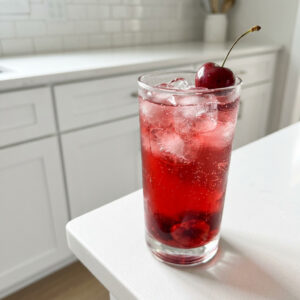 Spiced Cherry Sparkling Cocktail Recipe