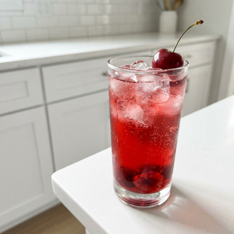 Spiced Cherry Sparkling Cocktail Recipe