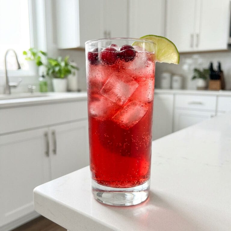 Spiced Cranberry Ginger Beer Fizz Cocktail Recipe