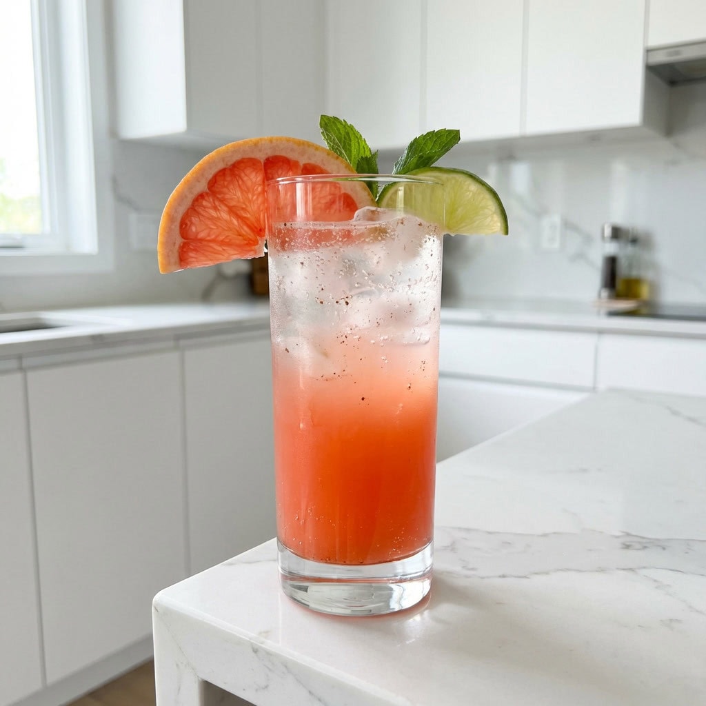 Spiced Grapefruit Soda Mocktail Recipe
