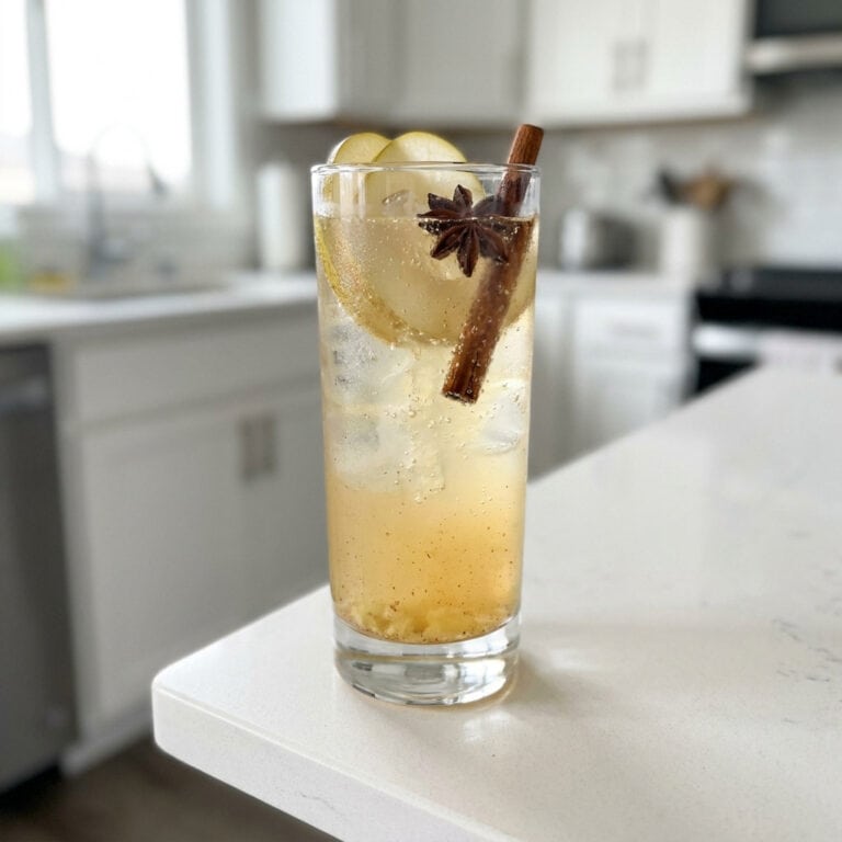 Spiced Pear Cooler Mocktail Recipe