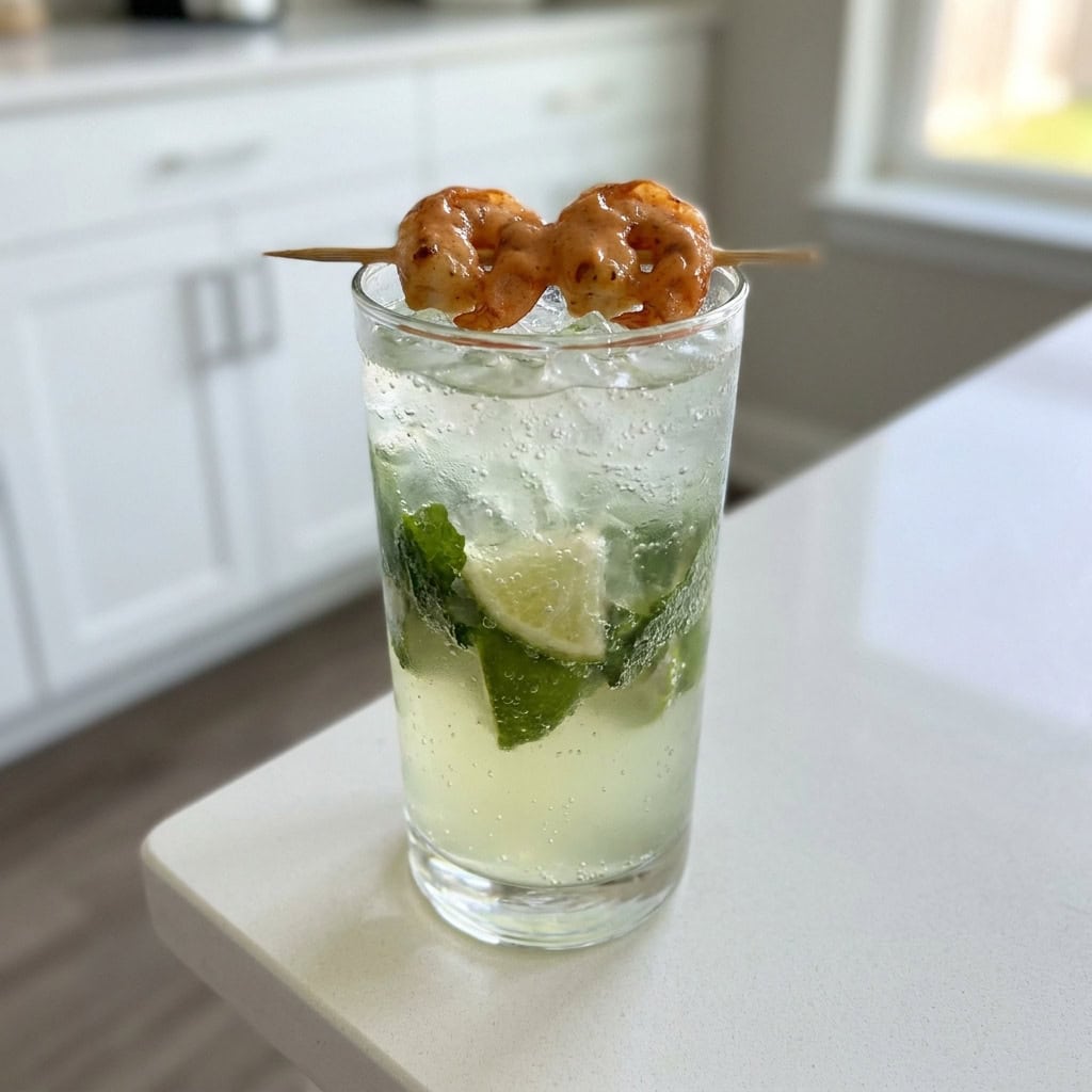 Spiced Prawn Mojito Cocktail Recipe